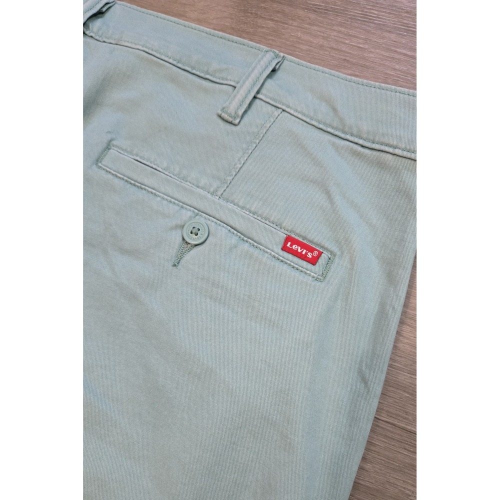 Levis XX Chino Pants Men 38X32 Mint Green Standard Taper Casual Red Tab Stretch - Picture 5 of 14